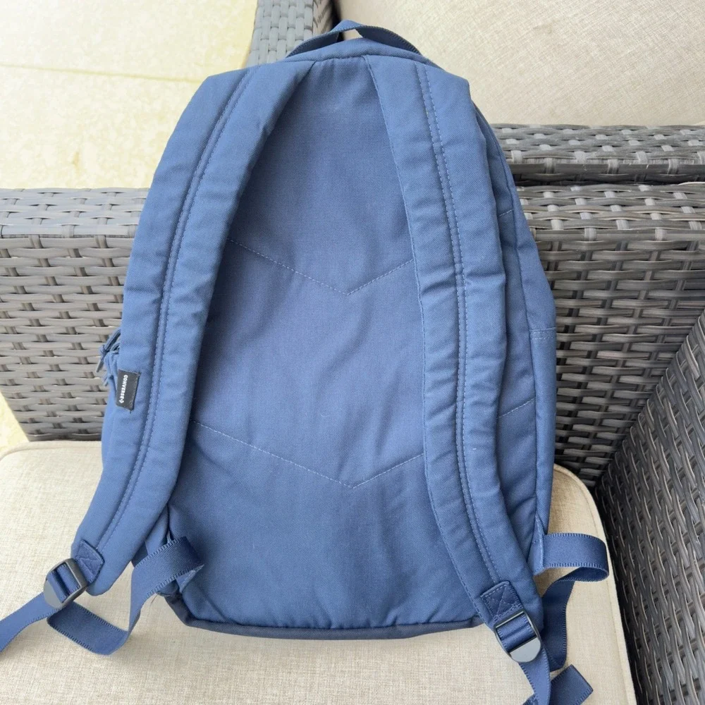 Converse Go Backpack Unisex Laptop Sleeve School Travel Bag Navy Blue